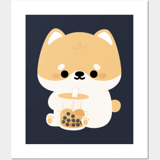 Shiba Inu Boba Posters and Art